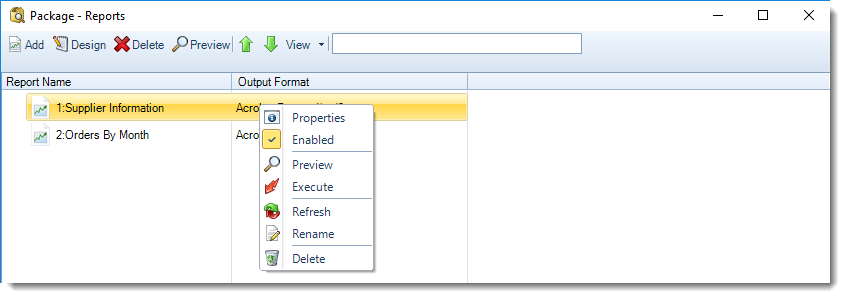 SSRS. Data Driven Package Report Schedule Context Menu in SQL-RD.