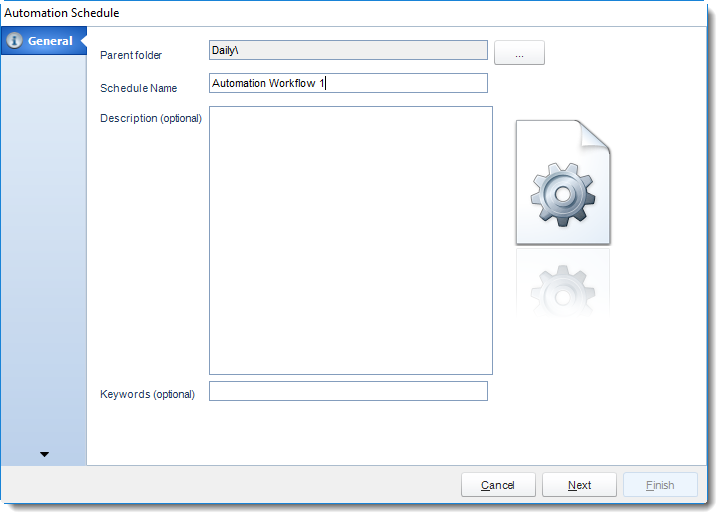 SSRS. General Wizard in Automation Schedule in SQL-RD.
