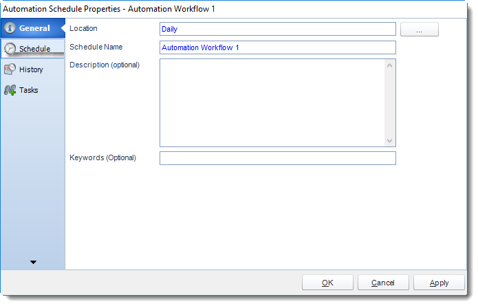 SSRS. Automation Schedule Properties Wizard in SQL-RD.