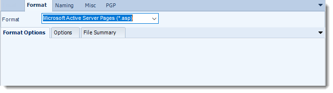 MS Access: Microsoft Active Server Pages output format options in MARS.