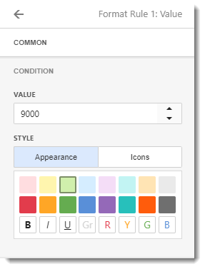 CKPI's and Dashboards: Creating Grid Visual Dashboard item in IntelliFront BI.