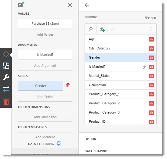 CKPI's and Dashboards: Creating Chart Visual Dashboard item in IntelliFront BI.