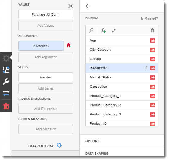 CKPI's and Dashboards: Creating Chart Visual Dashboard item in IntelliFront BI.