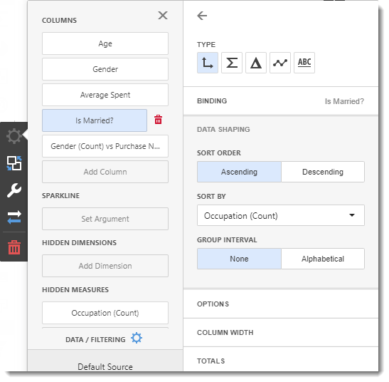 CKPI's and Dashboards: Creating Grid Visual Dashboard item in IntelliFront BI.