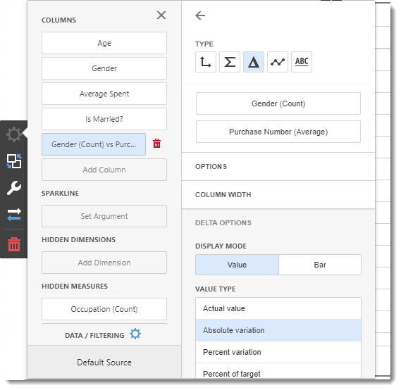 CKPI's and Dashboards: Creating Grid Visual Dashboard item in IntelliFront BI.