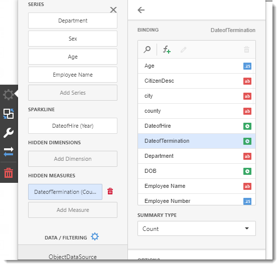 KPI's and Dashboards: Creating Cards Visual Dashboard item in IntelliFront BI.