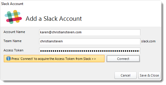 Power BI and SSRS. Adding Slack Account Wizard in PBRS