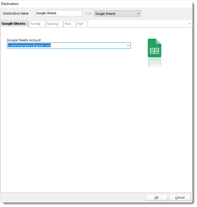 Power BI and SSRS Reports: Google Sheets Destination in PBRS.