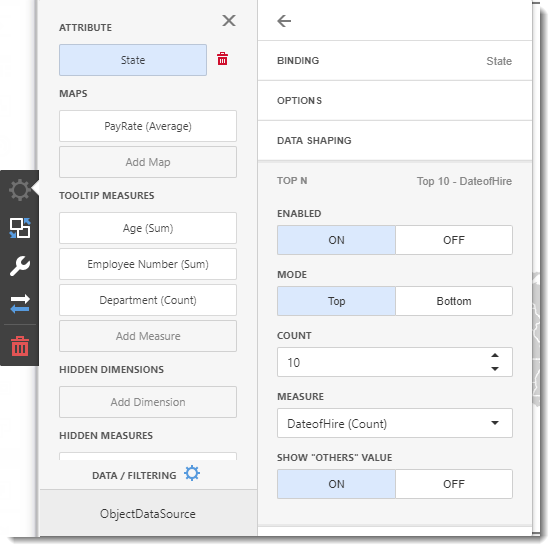 KPI's and Dashboards: Creating Choropleth Map Dashboard item in IntelliFront BI.