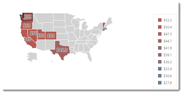 KPI's and Dashboards: Creating Choropleth Map Dashboard item in IntelliFront BI.