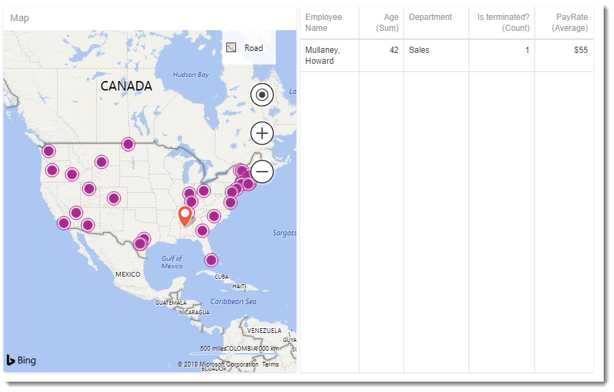 KPI's and Dashboards: Creating Online Map Dashboard item in IntelliFront BI.