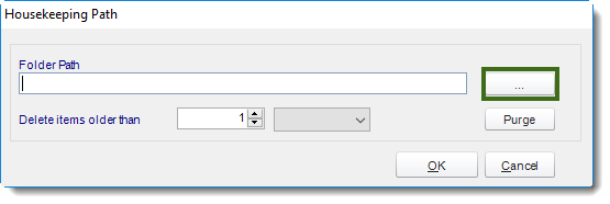 MS Access: House Keeping section in Options in MARS.