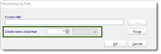 MS Access: House Keeping section in Options in MARS.