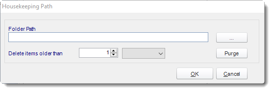 MS Access: House Keeping section in Options in MARS.