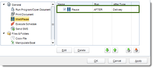 MS Access: Default Tasks section in Options in MARS.