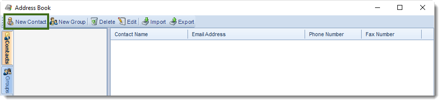 MS Access: Address Book in MARS.