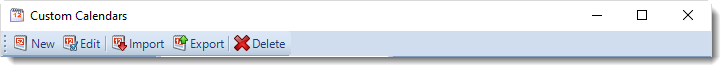 MS Access: Custom Calendars in MARS.
