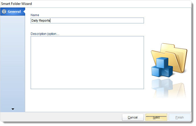 MS Access: Smart Folder Wizards in MARS.