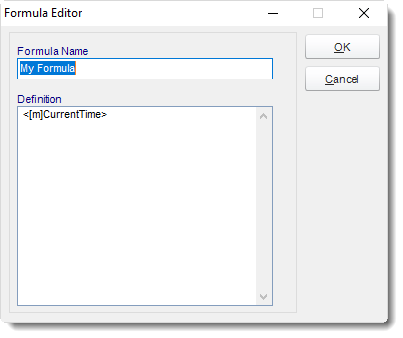 MS Access: User Defined constant Formula Editor in MARS.