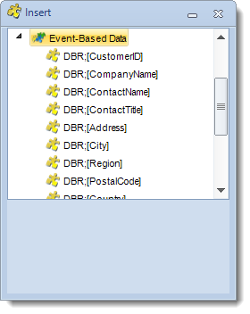 MS Access: Insert Constants Menu in MARS.
