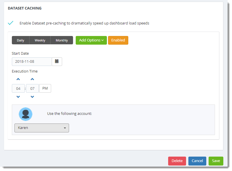 KPI's and Dashboards: Setting up Datasets in IntelliFront BI.