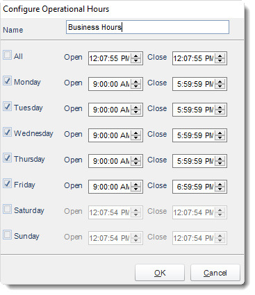 MS Access: Operational Hours in MARS.