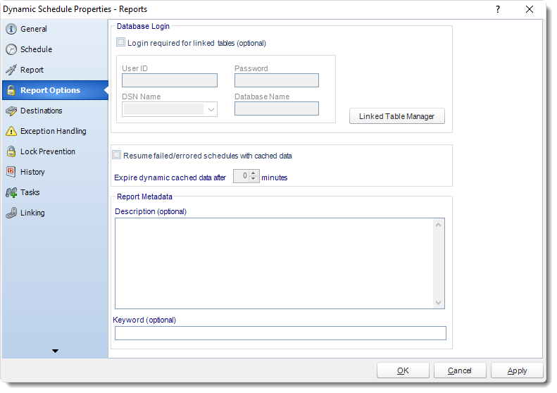 MS Access: Dynamic Schedule Properties in MARS.