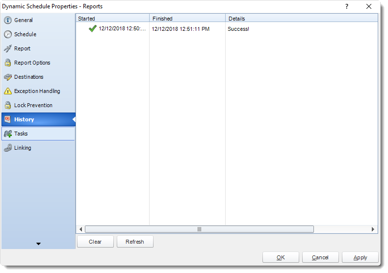MS Access: Dynamic Schedule Properties in MARS.