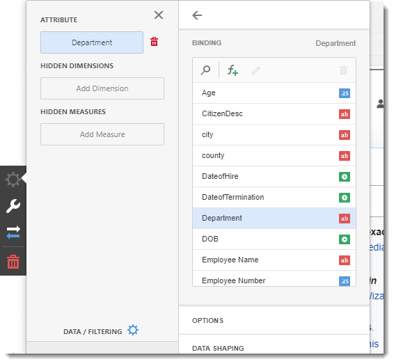 KPI's and Dashboards: Creating Web Visual Dashboard item in IntelliFront BI.