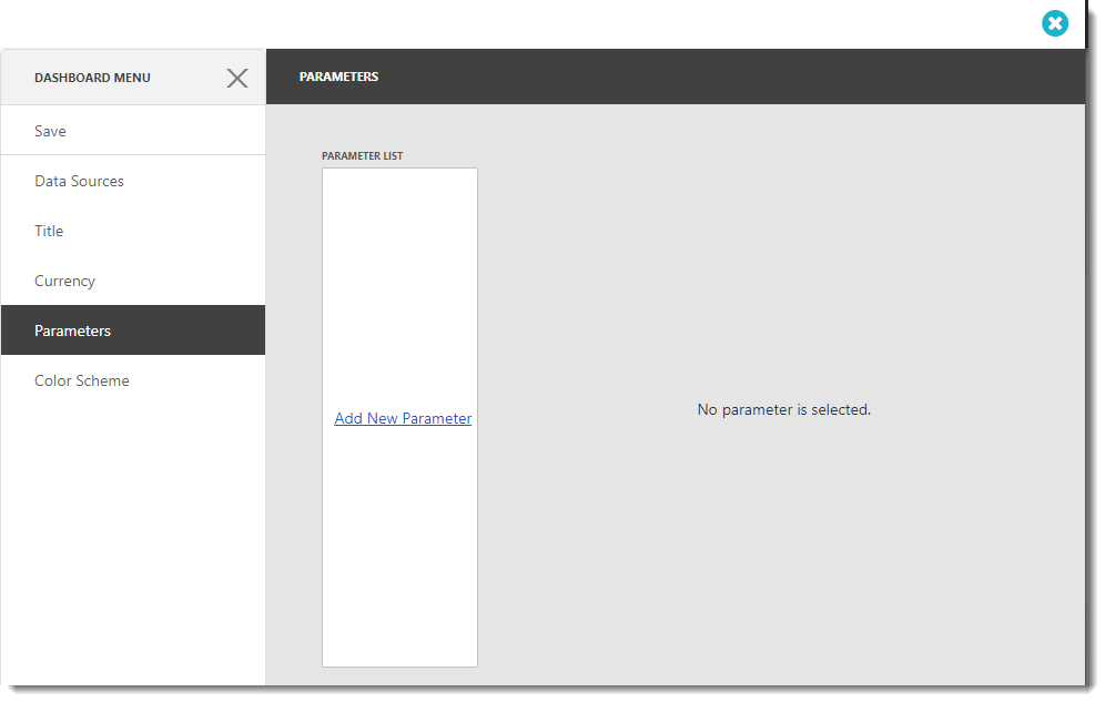 KPI's and Dashboards: Setting up Parameters in IntelliFront BI Dashboard.