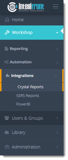 KPI's and Dashboards: Crystal Reports in IntelliFront BI.