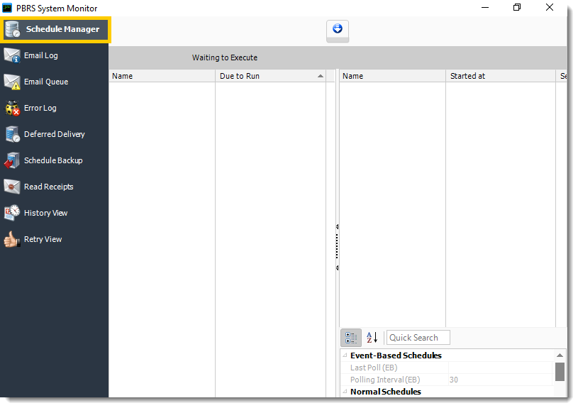 Power BI and SSRS. Schedule Manager in System Monitor in PBRS