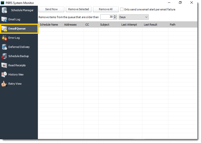 Power BI and SSRS. Email Queue in System Monitor in PBRS