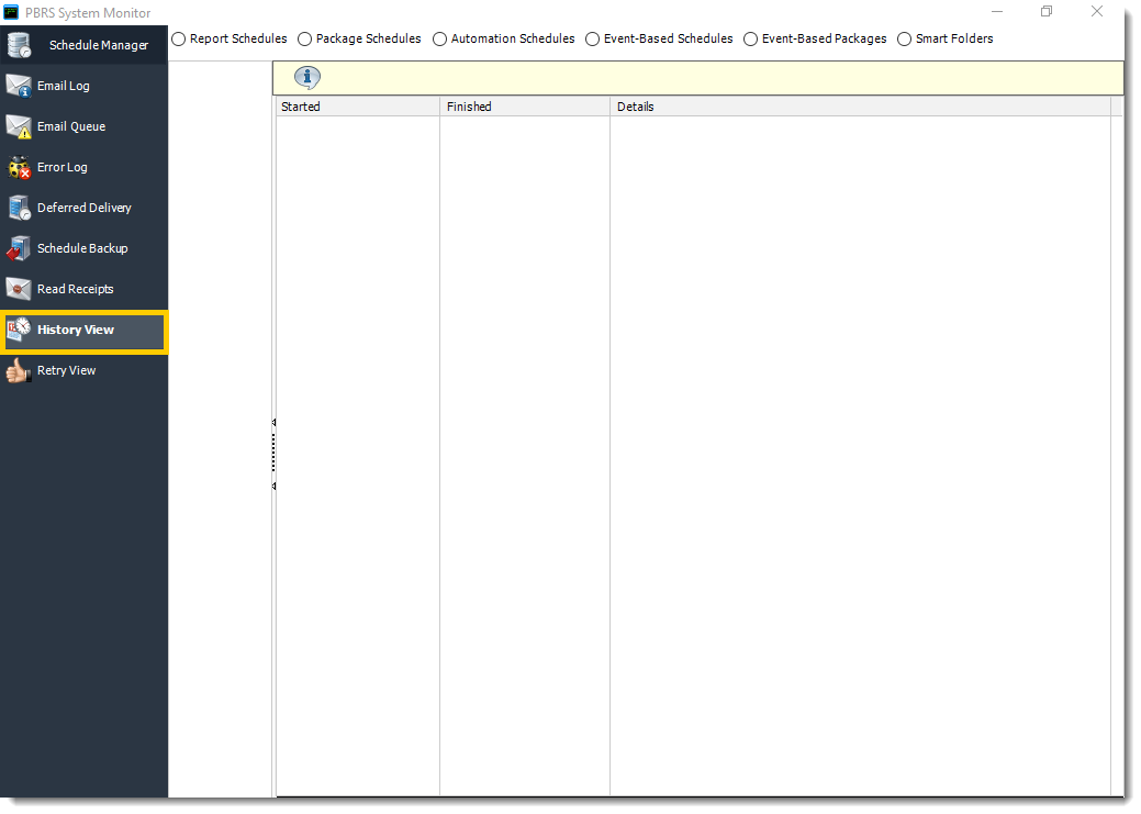 Power BI and SSRS. History View in System Monitor in PBRS