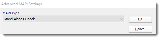 Crystal Reports: MAPI Email Settings section in Option CRD.