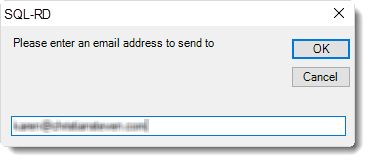 SSRS. Test Email pop-up in SQL-RD.