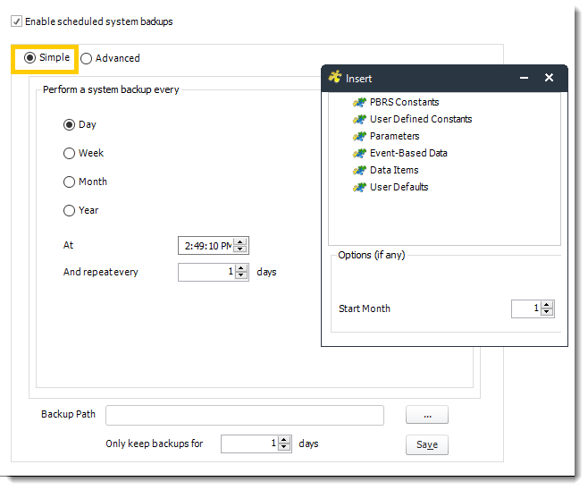 Power BI and SSRS. Schedule Backup in System Monitor in PBRS