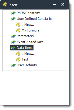 Power BI and SSRS. Data Item Insert Menu in PBRS.