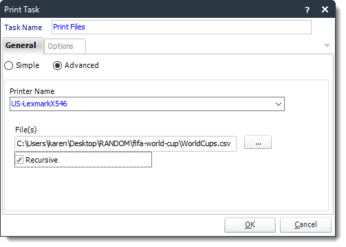 Power BI and SSRS. Print Document Custom Task Wizard in PBRS