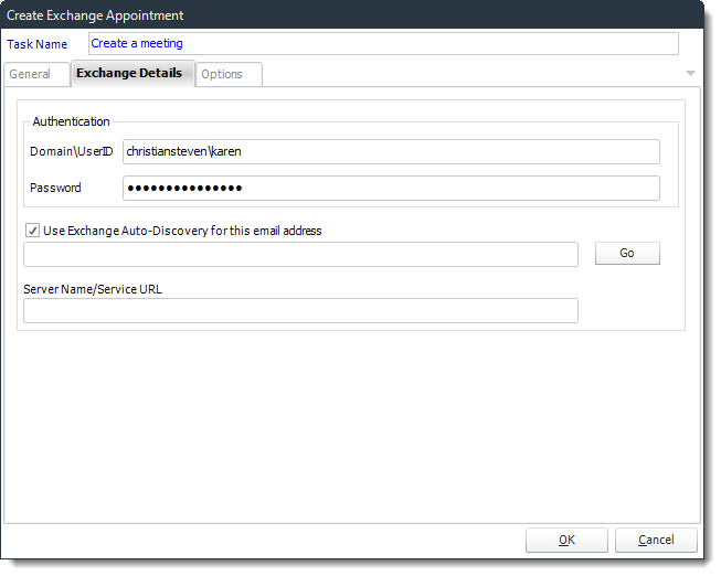 Power BI and SSRS. Create Exchange Appointment Custom Task Wizard in PBRS