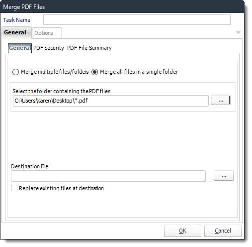 Power BI and SSRS. Merge PDF Files Custom Tasks Wizard in PBRS.