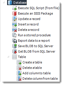 Crystal Reports: Database tasks in CRD.