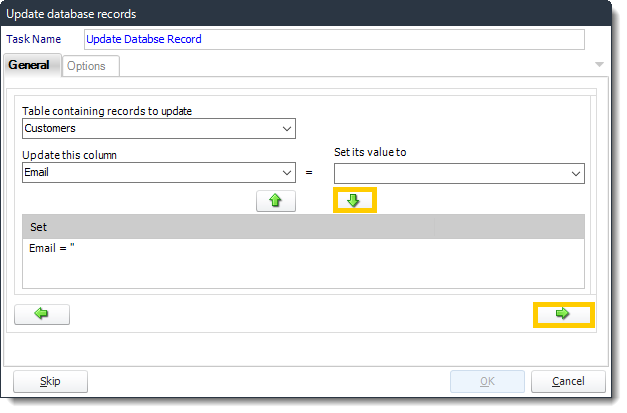 Power BI and SSRS. Update a record Custom Tasks Wizard in PBRS.