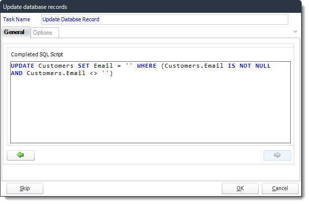 Power BI and SSRS. Update a record Custom Tasks Wizard in PBRS.