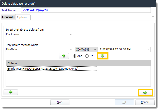Power BI and SSRS. Delete a record Custom Tasks Wizard in PBRS.