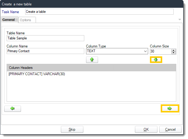 Power BI and SSRS. Create a table Custom Tasks Wizard in PBRS.