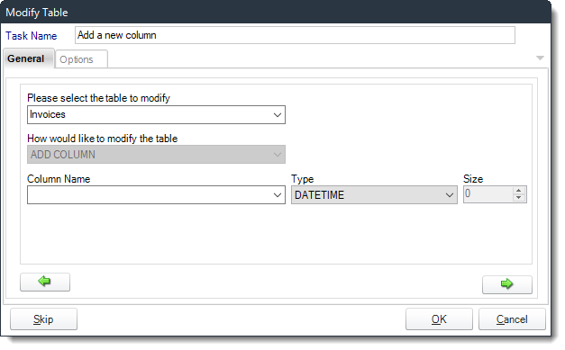 Power BI and SSRS. Add column to table Custom Tasks Wizard in PBRS.
