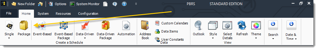 Power BI and SSRS. Package Schedule Report for Power BI in PBRS.