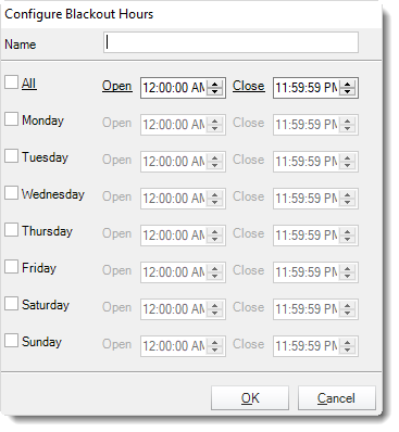 Power BI and SSRS. Blackout times of group in User Manager in PBRS.