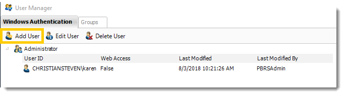 Power BI and SSRS. Adding user in User Manager in PBRS.